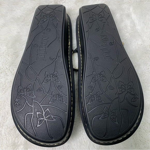 Alegria TUS-403 Women's Tuscany Leopard Print Mules Black Gold Size 8 - Picture 9 of 11